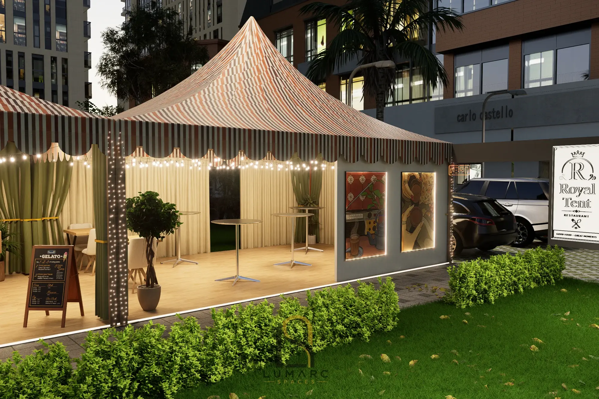 Royal Tent — 3D visualisation